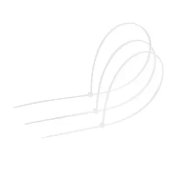 Хомут нейлоновый, пластик, 3,6х400 мм, белый, в упаковке 100 шт.