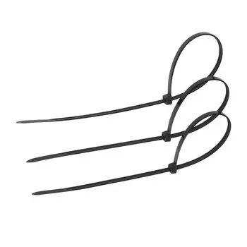 Хомут нейлоновый, пластик, 4.8300 мм, черный, в упаковке 100 шт.