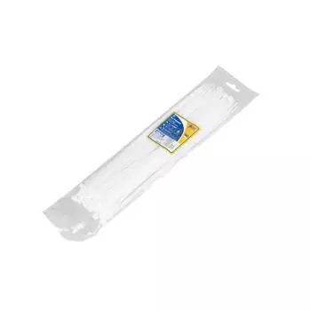 Хомут нейлоновый OBERKRAFT 4.8х300 белый, уп-ка 50 шт.