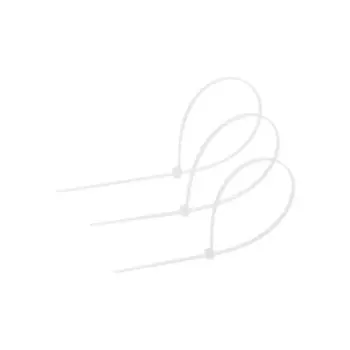 Хомут нейлоновый для стяжки, ТУНДРА, 2.5200 мм, белый, 100 шт.