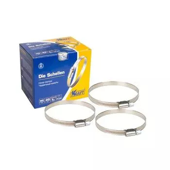 Хомут OBERKRAFT 80-100 мм, нержавеющая сталь