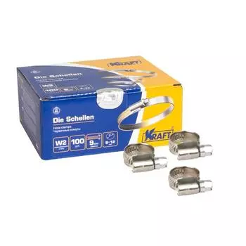 Хомут OBERKRAFT 8-12 мм, нержавеющая сталь