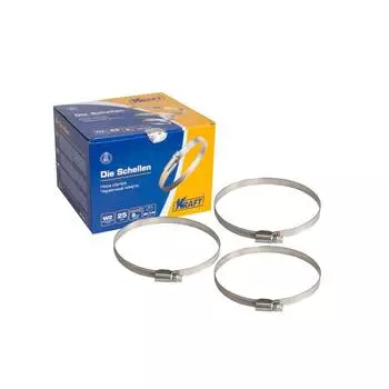 Хомут OBERKRAFT 90-110 мм, нержавеющая сталь