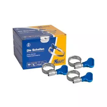 Хомут с ключом 12-22 мм OBERKRAFT