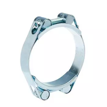 Хомут силовой MGF, диаметр 90-100 мм, двухболтовый, оцинкованный