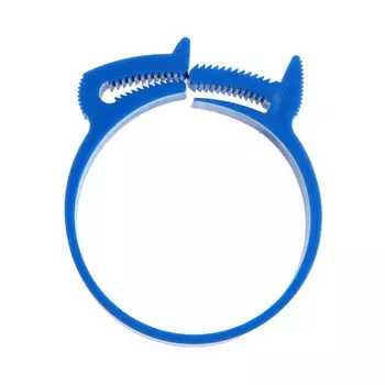 Хомут силовой пластиковый "СТРАЙК", диаметр 49-54 мм, многоразовый, Clip-Track, 4 шт.