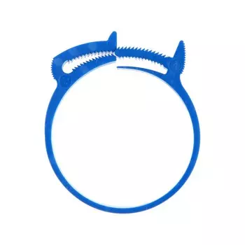 Хомут силовой пластиковый «СТРАЙК», диаметр 55-60 мм, многоразовый, Clip-Track, 4 шт.