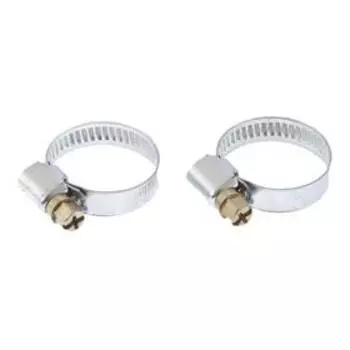 Хомуты "Сибртех" металлические стандартное болтовое крепление 25-40 мм, ширина 9 мм, 2 шт.