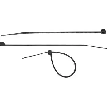 Хомуты-стяжки "СИБИН" черные ХС-Ч, 7.6 х 400 мм, нейлон, 100 шт.