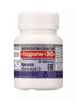 Хондроитин "ЭКО" №30, таб массой 1000 мг, банка