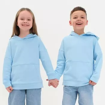 Худи детское KAFTAN Basic line, размер 28 (86-92 см), голубое