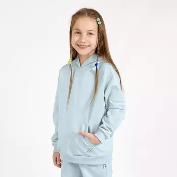 Худи для девочки One love light, рост 140 см, цвет светло-голубой