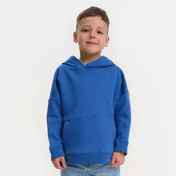 Худи для мальчика KAFTAN Basic line, размер 36 (134-140 см), синее