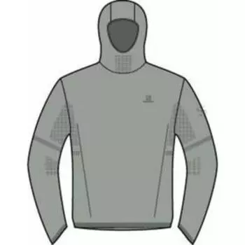 Худи мужское Salomon OUTSPEED WOOL HOODIE M, размер 46-48 (LC1618200)