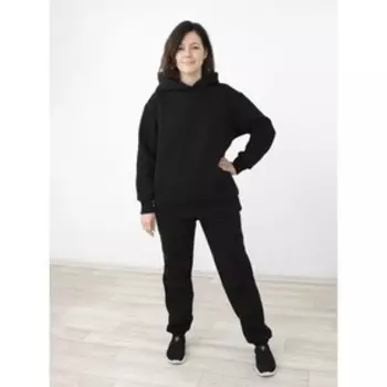 Худи унисекс, размер 40-42, цвет чёрный