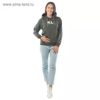 Худи женское Klery Bands, размер 44, цвет хаки