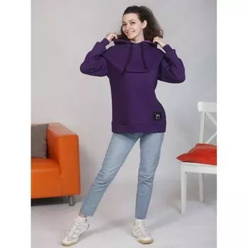 Худи женское Pt, размер 50, цвет фиолетовый