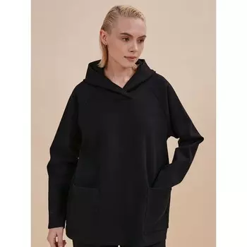 Худи женское, размер XL, цвет чёрный