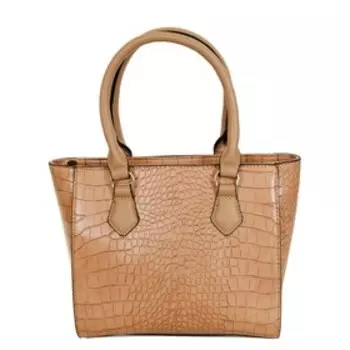 HW202184 Сумка тоут, отдел на молнии, цвет бежевый 23х21х14см