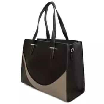 HW203206 Сумка тоут, отдел на молнии, цвет черный 33х25х15см