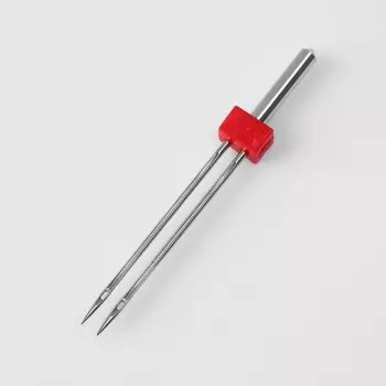 Иглы для бытовых швейных машин, двойные, 2 шт, №80/2