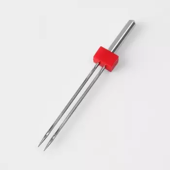 Иглы для бытовых швейных машин, двойные, 2 шт, №70/1,4