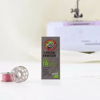 Иглы для бытовых швейных машин, универсальные, 5 шт, №100