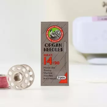 Иглы для бытовых швейных машин, универсальные, 5 шт, №90