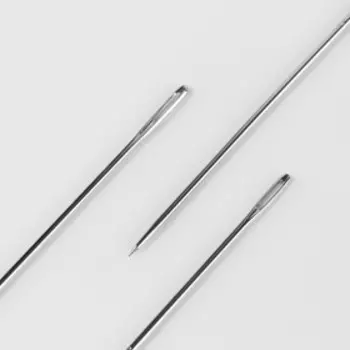 Иглы для переплётных работ, d=1.8 мм, 7.5-12.5 см, набор 3 шт