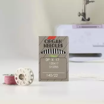 Иглы для промышленных швейных машин, 10 шт, №140, DP 17