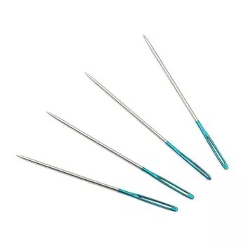 Иглы для синели, глади с цветным ушком, № 24, 6 шт в уп.
