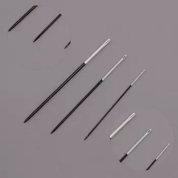 Иглы ручные BLACK Sharps, №5-10, белое ушко, 20 шт