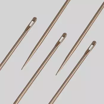 Иглы швейные, d = 1 мм, 4 см, 5 шт