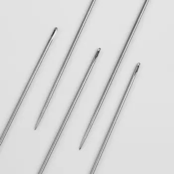 Иглы швейные, для кожи и обуви №1, d = 1 мм, 6 см, 10 шт, С-15