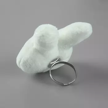 Игольница-кольцо «Зайчик», 4.55.54 см, белая