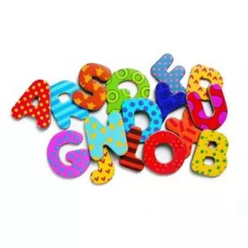 Игра магнитная «Латинские буквы», 38 шт, дерево