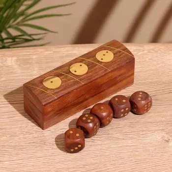 Игра настольная «Кубики», 12.544 см, дерево шишам