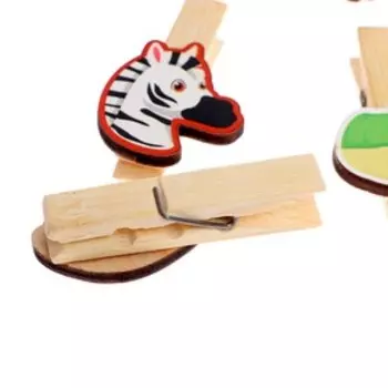 Игра с прищепками «Собери дикое животное №1»