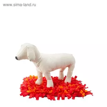 Игровой коврик Osso Fashion для поиска лакомств, 45 х 35 см, серый/оранжевый