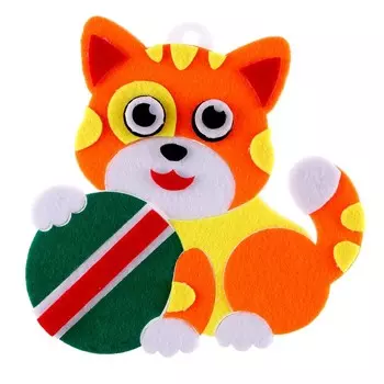 Игровой набор «Аппликация из самоклеящегося фетра. Котёнок»