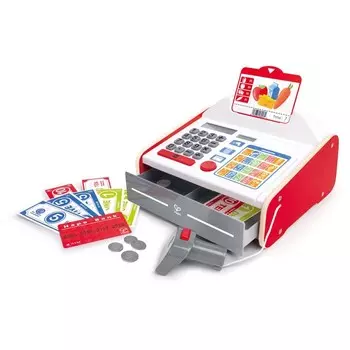 Набор игровой «Деревянная касса», со светом и звуком