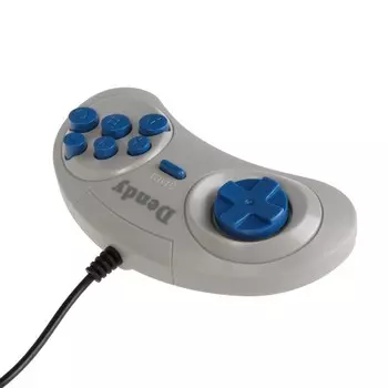Игровой набор, геймпад (2 шт) + световой пистолет для Dendy 8-bit, 9pin (узкий разъем)