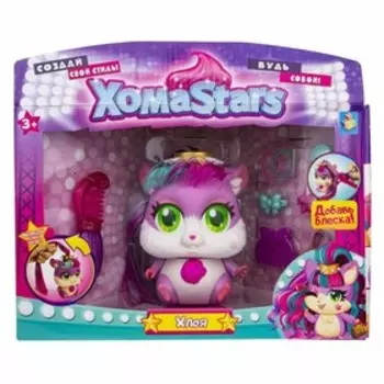 Игровой набор ХомаStars «Стильные питомцы», с хомячком Хлоя и растущими волосами