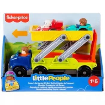 Игровой набор Little People Ramp and Go автомобиль переноска + 2 гоночные машинки