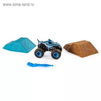 Игровой набор Monster Jam, с машинкой и кинетическим песком, МИКС