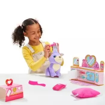 Игровой набор: парикмахерская Пушистик-потеряшка «Груминг-салон», фиолетовый