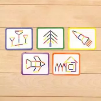 Игровой набор с палочками «Собери фигурку», в пакете