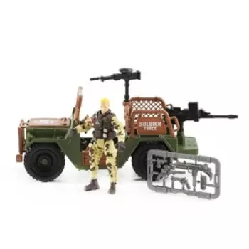 Игровой набор «Солдат на внедорожнике»