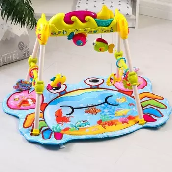 Игровой развивающий центр «Морские друзья», с ковриком, 10 игрушек