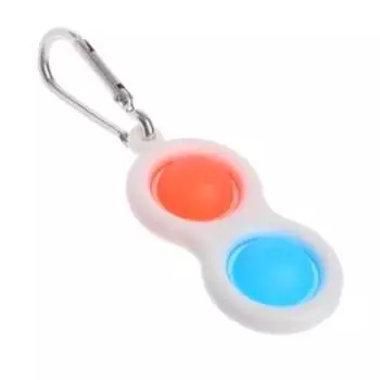 Игрушка-антистресс на карабине, симпл-димпл, МИКС